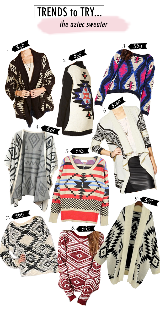 Trends to Try: Tribal Sweaters - Little Miss Fearless