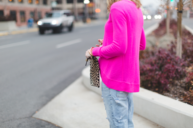 Little-Miss-Fearless_pink-DVF-sweater-leopard-clutch-10