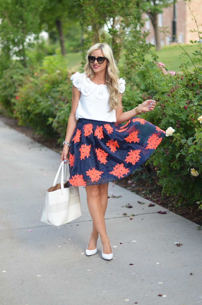 LittleMissFearless_anthropologie floral skirt