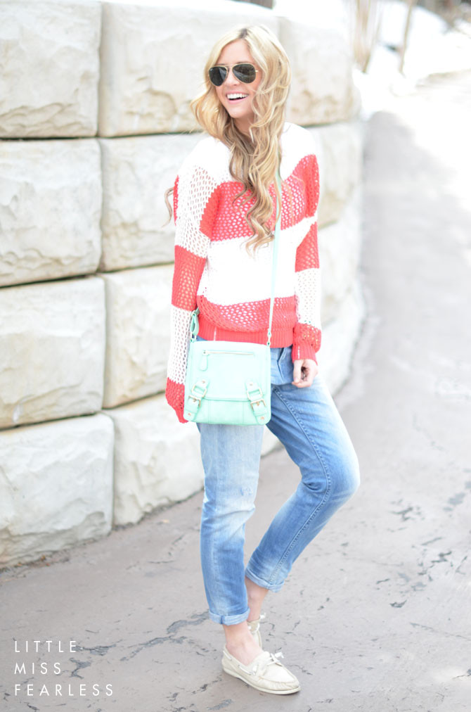 LittleMissFearless_red rugby stripe sweater