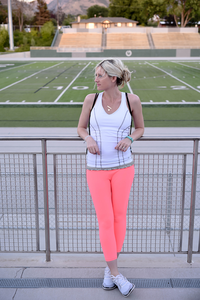 LittleMissFearless_Albion Fit Coral Capris-2