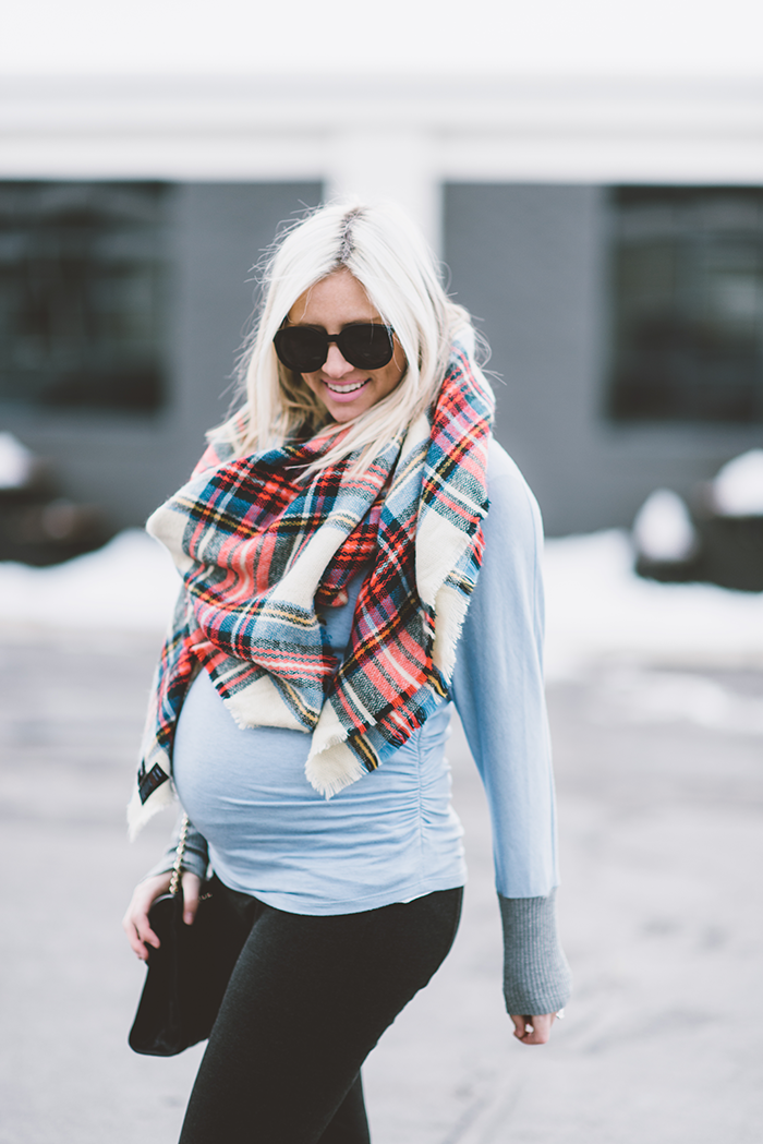 LittleMissFearless_plaid-blanket-scarf-maternity-6