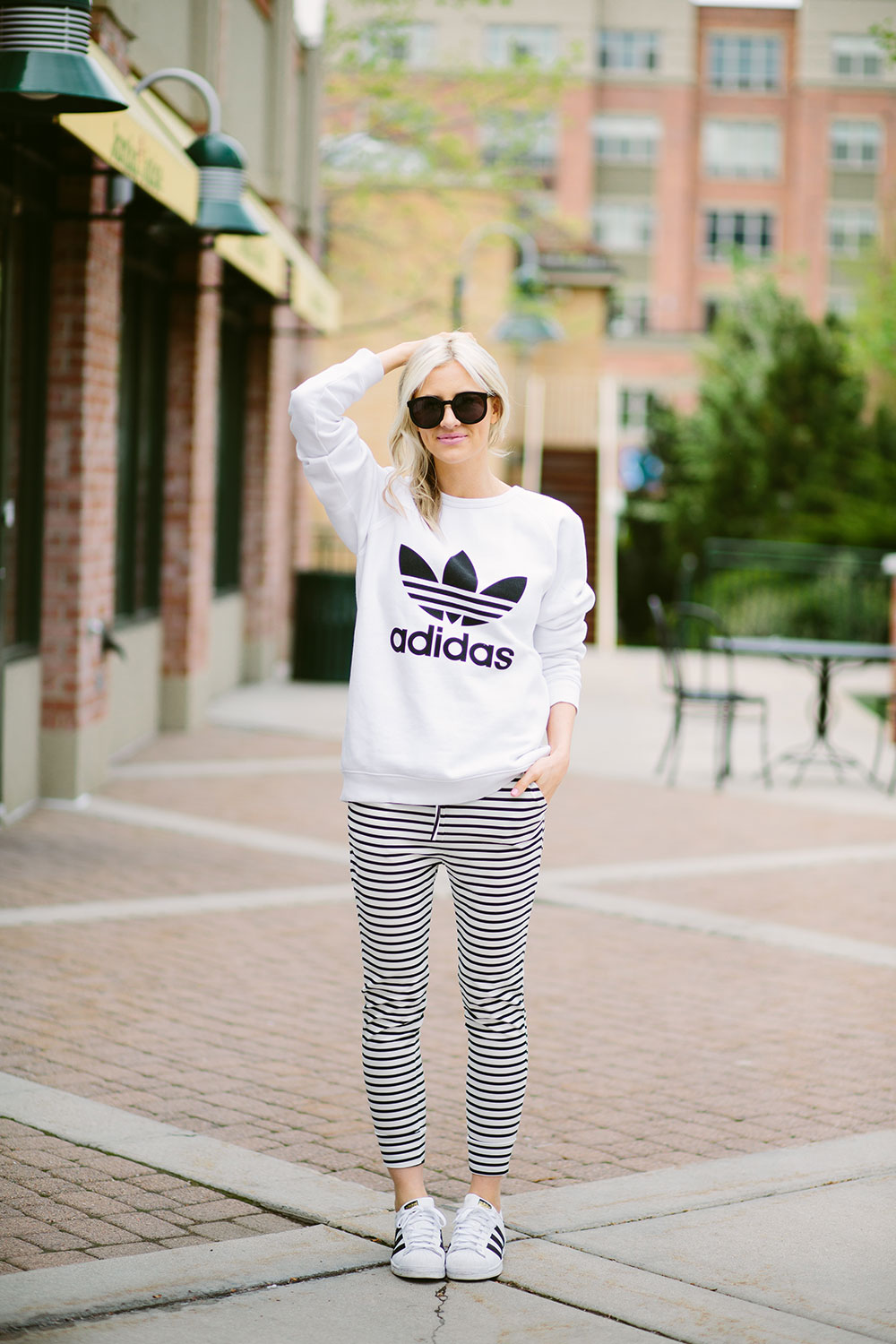 black and white sporty stripes | adidas | asos | Little Miss Fearless