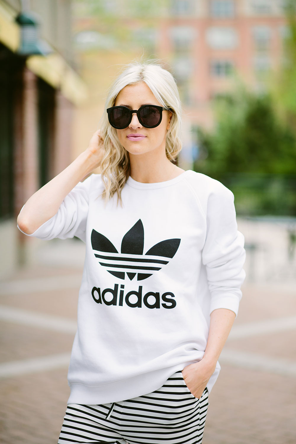 black and white sporty stripes | adidas | asos | Little Miss Fearless