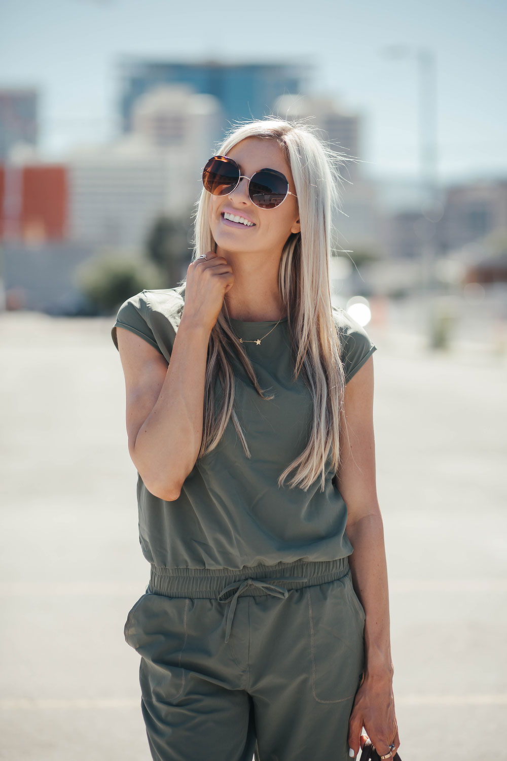 How to wear a jumpsuit 4 ways | summer road trip outfit ideas | how to style a baseball hat | Little Miss Fearless