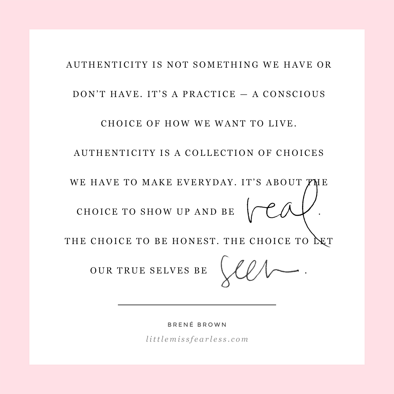 Cultivating Authenticity: Who Do You Want To Be? Little Miss Fearless